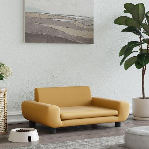 Hundeseng 70x45x33 cm velour brun