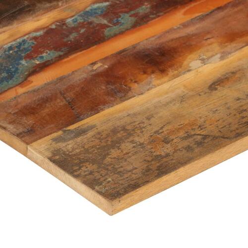 Bordplade 60x60 cm 15-16 mm firkantet massivt genbrugstræ