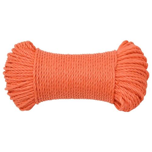 Arbejdsreb 8 mm 250 m polypropylen orange