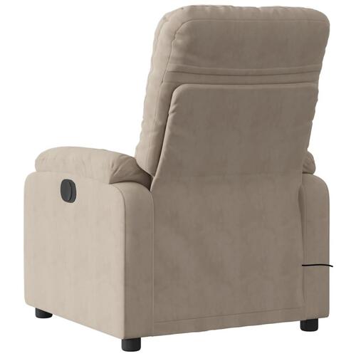 Massagestol mikrofiberstof gråbrun