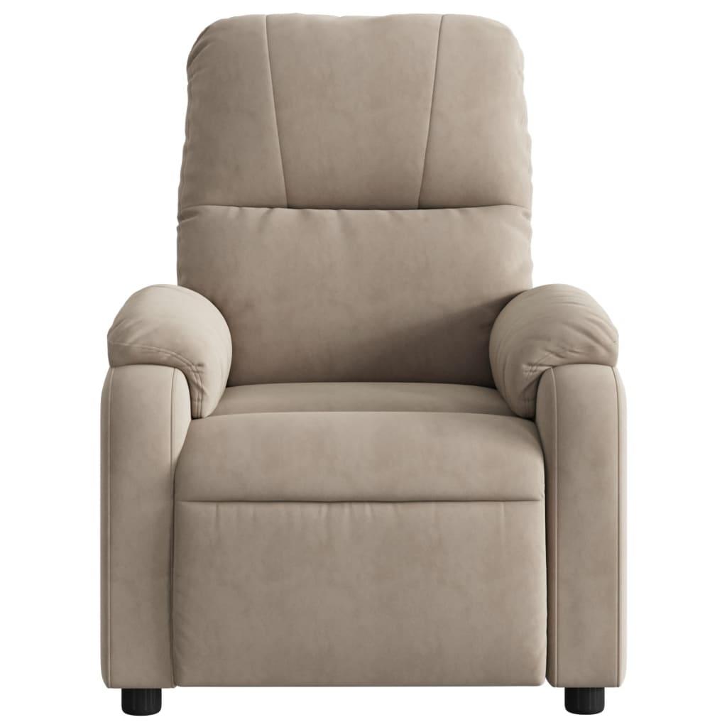 Massagestol mikrofiberstof gråbrun