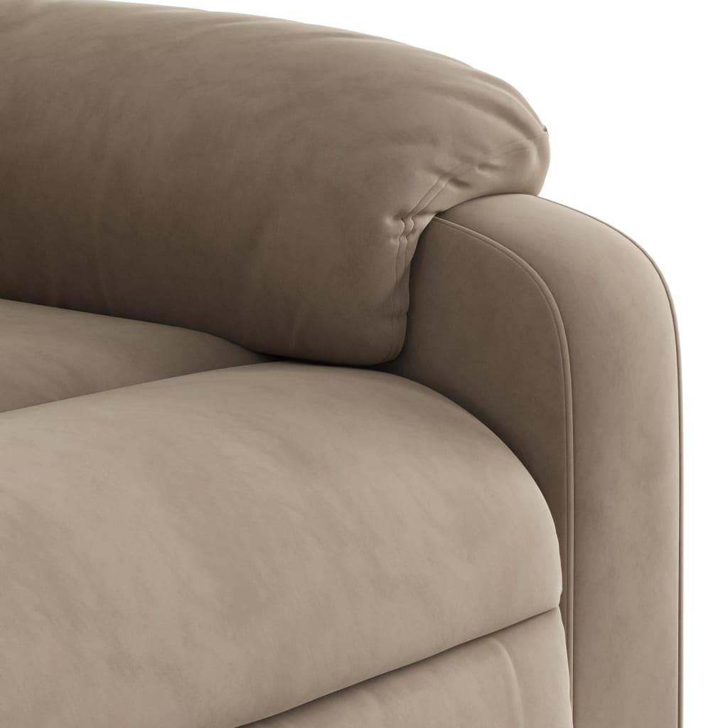 Massagestol mikrofiberstof gråbrun