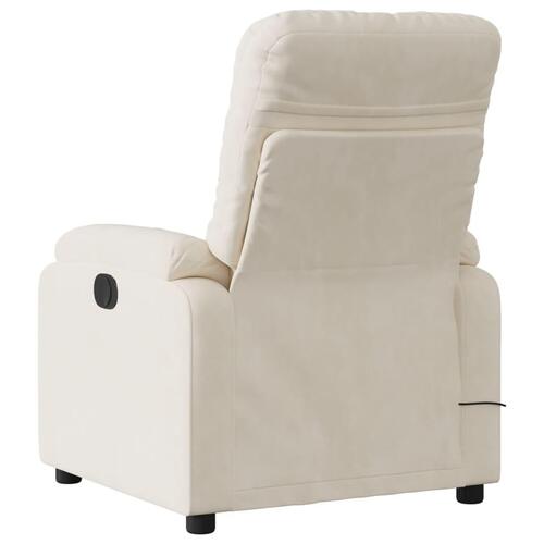 Massagestol mikrofiberstof beige