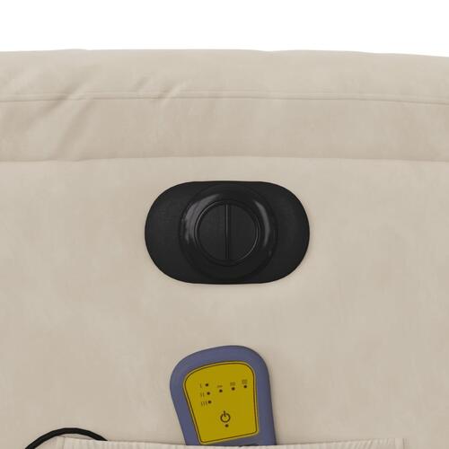 Massagestol mikrofiberstof beige