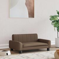 Hundeseng 70x45x30 cm stof brun