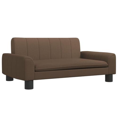 Hundeseng 70x45x30 cm stof brun