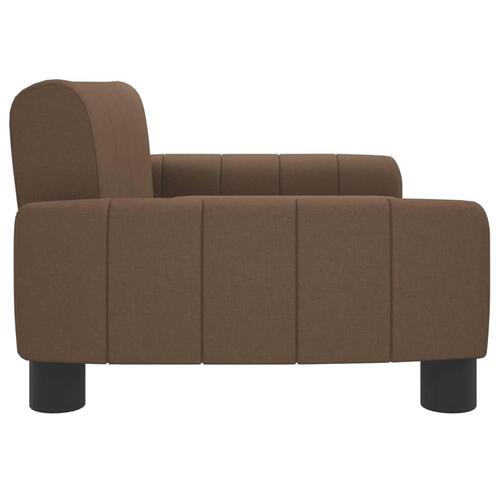 Hundeseng 70x45x30 cm stof brun