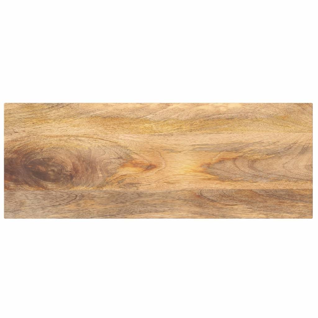Bordplade i massivt mangotræ 90 x 20 x 2,5 cm rektangulær