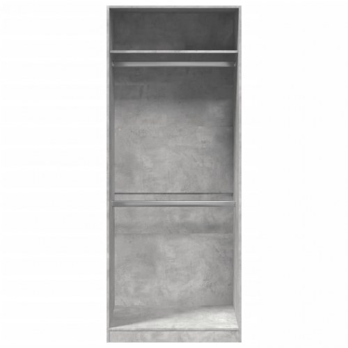 Klædeskab 80 x 50 x 200 cm - betongrå