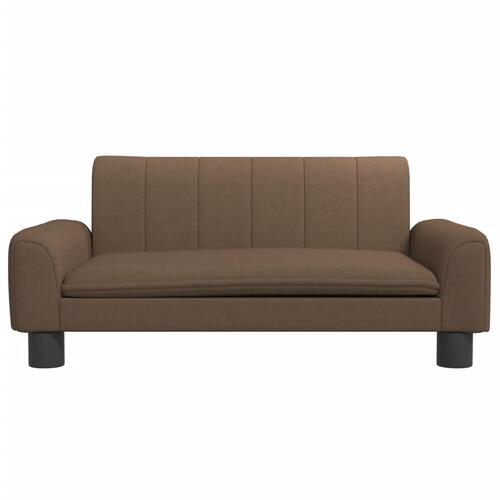 Sofa til børn 70x45x30 cm stof brun