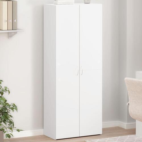 Arkivskab 60x32x153 cm konstrueret træ hvid