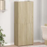 Arkivskab 60x32x153 cm konstrueret træ sonoma-eg