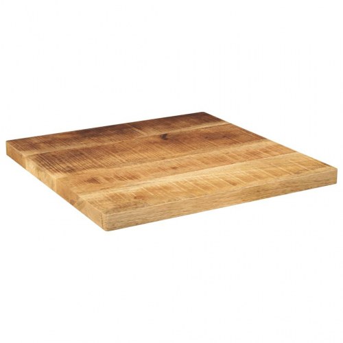 Bordplade 60 x 60 cm firkantet i massivt ru mangotræ