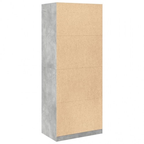 Klædeskab 80 x 50 x 200 cm - betongrå
