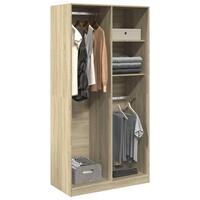 Klædeskab 100x50x200 cm konstrueret træ sonoma-eg