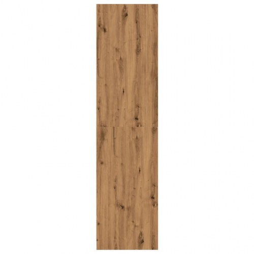 Klædeskab 100 x 50 x 200 cm - egetræsfarve