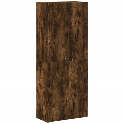 Arkivskab 60x32x153 cm konstrueret træ røget egetræsfarve