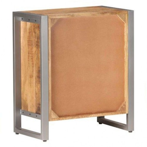 Skænk 60×35×70 cm i ru mangotræ - industrielt sideskab med 4 skuffer