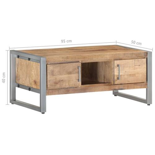 Sofabord 95x50x40 cm ru mangotræ