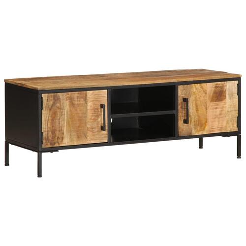 Tv-bord 110x35x40 cm massivt ru mangotræ