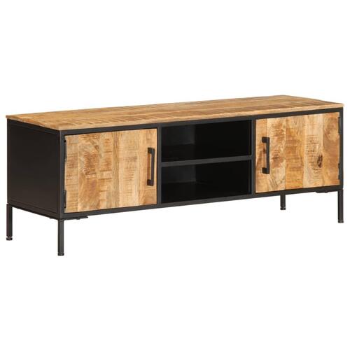 Tv-bord 110x35x40 cm massivt ru mangotræ