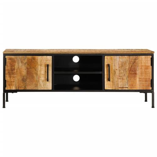 Tv-bord 110x35x40 cm massivt ru mangotræ