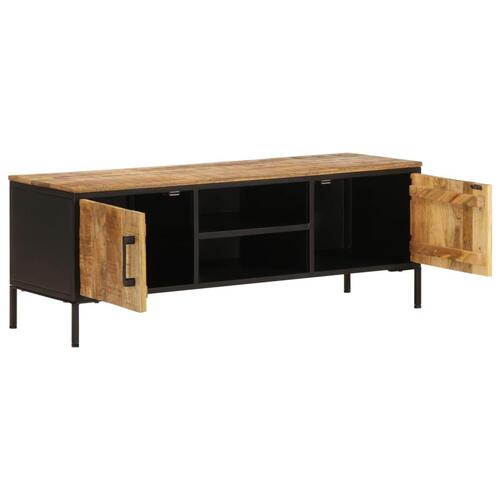 Tv-bord 110x35x40 cm massivt ru mangotræ