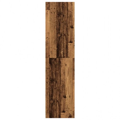 Klædeskab 80x50x200 cm konstrueret træ gammelt træ-look