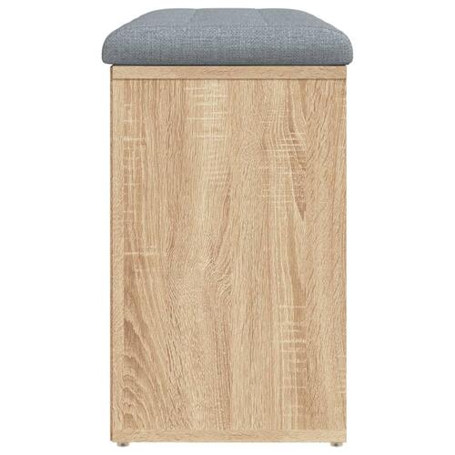 Skobænk 82x32x50 cm konstrueret træ sonoma-eg