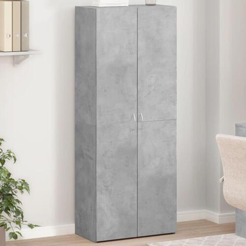 Arkivskab 60x32x153 cm konstrueret træ betongrå