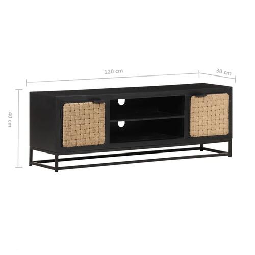 Tv-skab 120x30x40 cm ru mangotræ