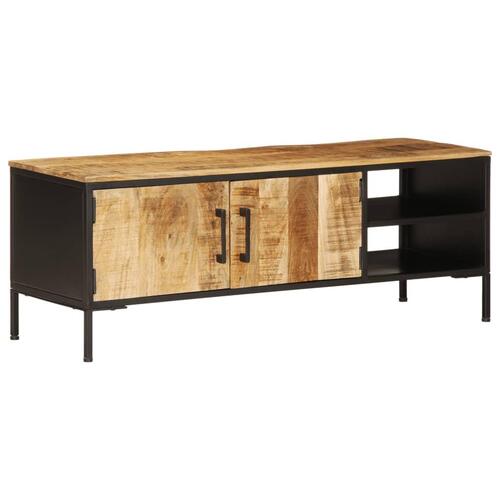 Tv-bord 110x35x40 cm massivt ru mangotræ