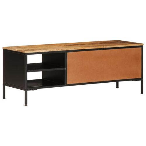 Tv-bord 110x35x40 cm massivt ru mangotræ