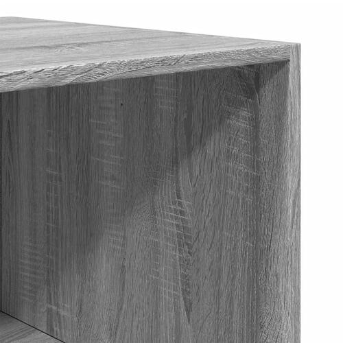 Klædeskab 100x50x200 cm konstrueret træ grå sonoma-eg