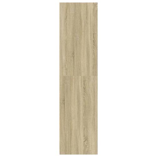 Klædeskab 80x50x200 cm konstrueret træ sonoma-eg