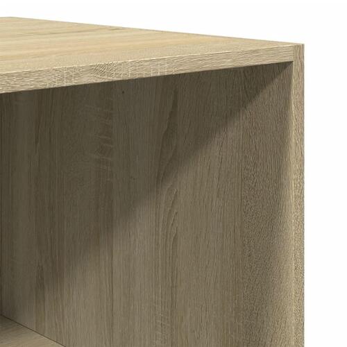 Klædeskab 80x50x200 cm konstrueret træ sonoma-eg