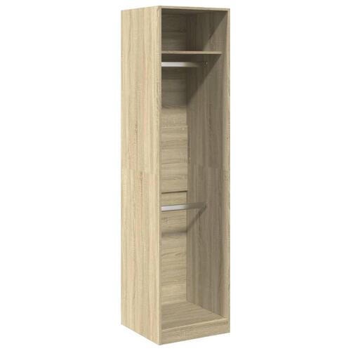 Klædeskab 50x50x200 cm konstrueret træ sonoma-eg