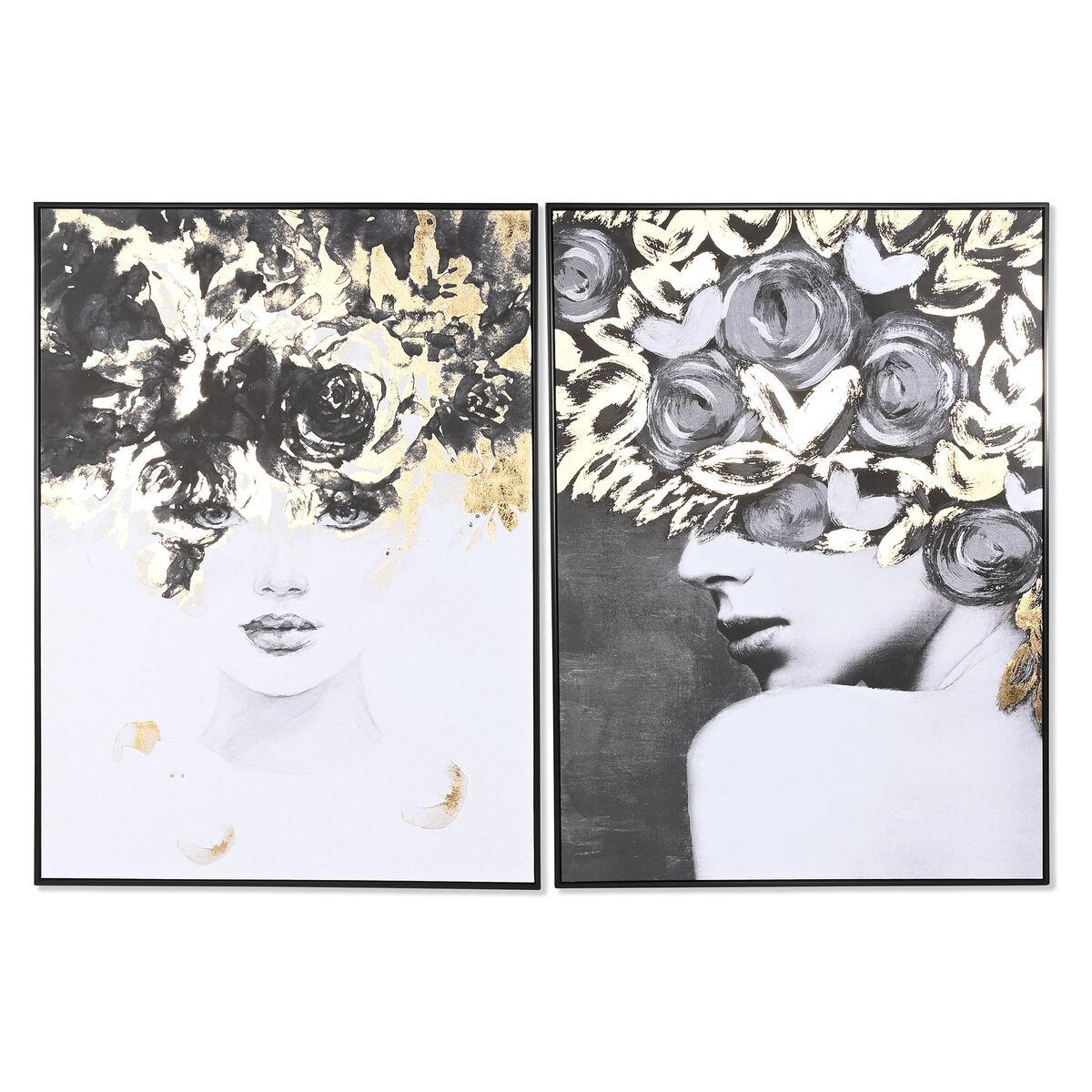 Lærredsmaleri - Dame, 103 × 4,5 × 143 cm, polystyren ramme