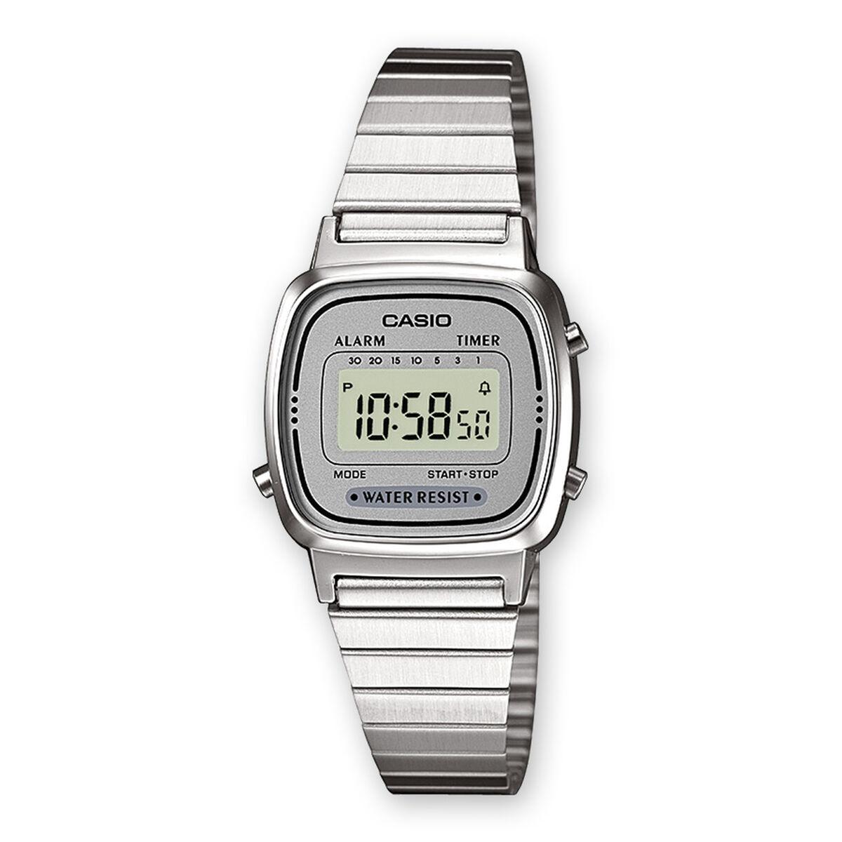 Casio LA670WEA-7EF unisex armbåndsur - grå/sølv (Ø 25 mm) billede