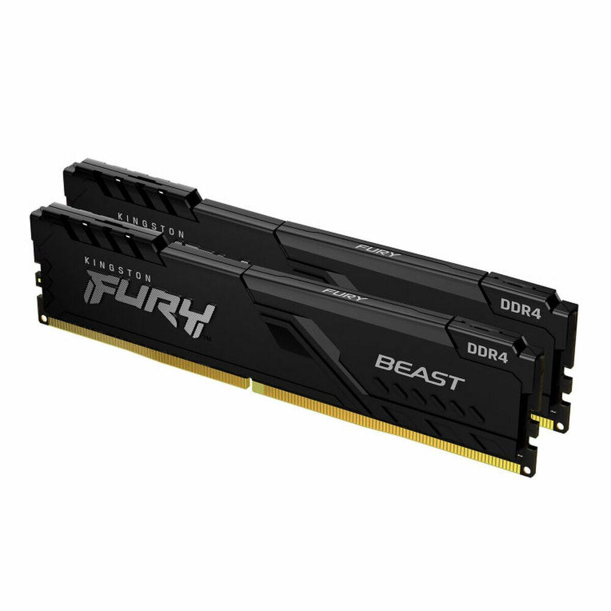 Kingston Technology Fury Beast 64gb 3600mt/s Ddr4 Cl18 Dimm (sæt Med 2) Black 64gb 1800, 3600mhz Ddr4 288-pin Dimm