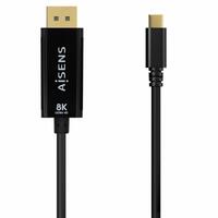 USB-C til DisplayPort-adapter Aisens A109-0688 Sort 80 cm