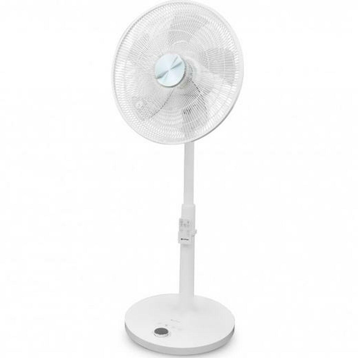 Grunkel fritstående ventilator - hvid, 28 W, Ø 45 cm