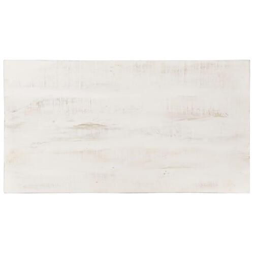Sofabord 110x60x45 cm massivt mangotræ hvid