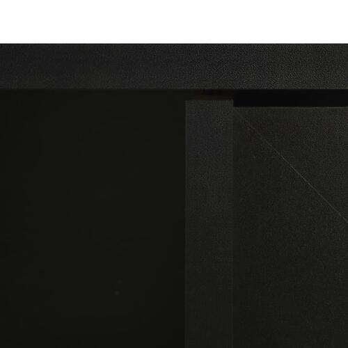 Badeværelsesskab med spejl 66x17x63 cm MDF sort