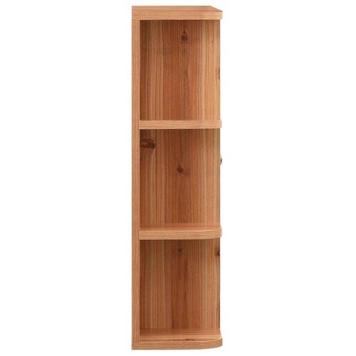 Badeværelsesskab med spejl 66x17x63 cm MDF egetræsfarvet