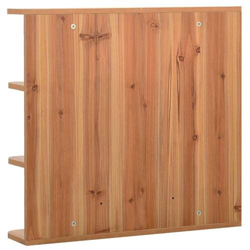 Badeværelsesskab med spejl 66x17x63 cm MDF egetræsfarvet