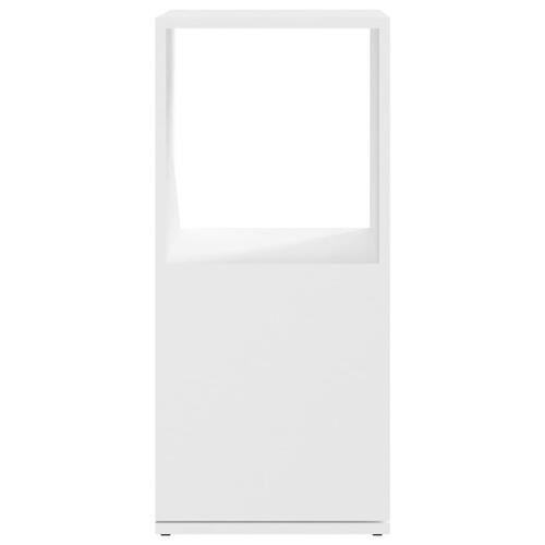 Drejelig reol 34,5x34,5x75,5 cm konstrueret træ hvid