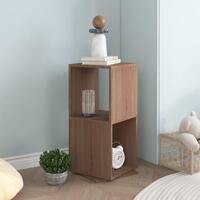 Drejelig reol 34,5x34,5x75,5 cm spånplade sonoma-eg