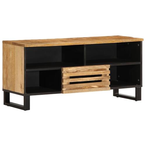 Tv-bord 100x34x46 cm massivt ru mangotræ