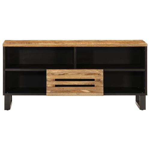 Tv-bord 100x34x46 cm massivt ru mangotræ